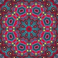 Colorful Mandala Flowers Pattern Boho Symmetrical 1157 photo