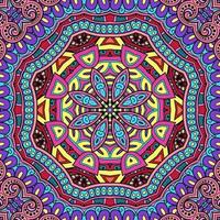 colorido mandala flores patrón boho simétrico 277 foto