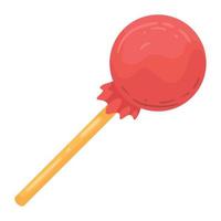 sweet lollipop candy vector