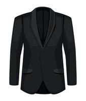 elegant black jacket vector