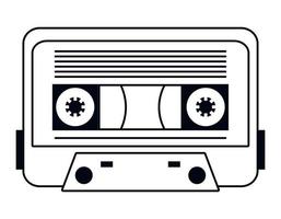 cassette retro device vector
