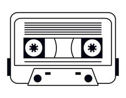 dispositivo retro cassette vector