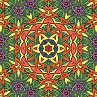 colorido mandala flores patrón boho simétrico 420 foto