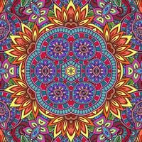 Colorful Mandala Flowers Pattern Boho Symmetrical 70 photo