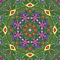 colorido mandala flores patrón boho simétrico 169 foto