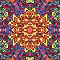 colorido mandala flores patrón boho simétrico 47 foto