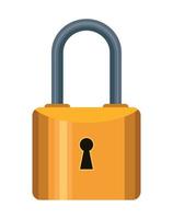 safe secure padlock closed vector