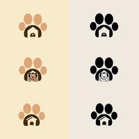 logotipo de la tienda de mascotas. puede utilizar clínicas de animales, petshop y veterinario vector