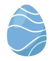 blue easter egg vector