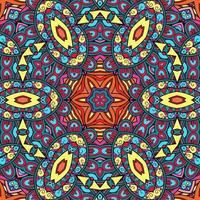 Colorful Mandala Flowers Pattern Boho Symmetrical 12 photo