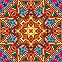 Colorful Mandala Flowers Pattern Boho Symmetrical 1034 photo