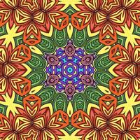 colorido mandala flores patrón boho simétrico 702 foto