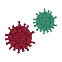 covid19 virus particles vector