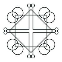 marco vintage monocromático geométrico vector