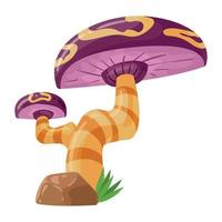 fungus magical icon vector