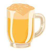 golden beer jar vector