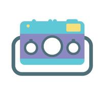 photographic camera nineties style vector