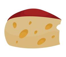 sweet cheese portion vector