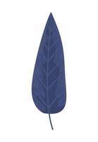 blue color leaf palm vector