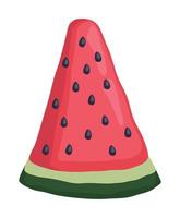 watermelon portion fresh fruit vector