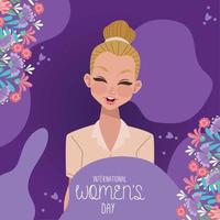 happy womens day template vector
