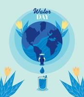 water day campaign vector