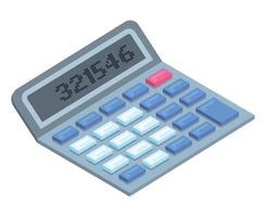 calculator math isometric vector