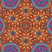 Colorful Mandala Flowers Pattern Boho Symmetrical 636 photo