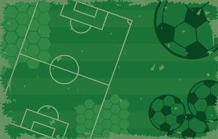 football soccer with green vector