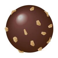 sphere of chocolate vector