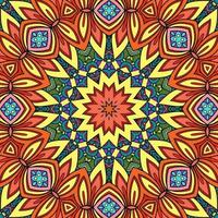 colorido mandala flores patrón boho simétrico 102 foto