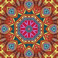 Colorful Mandala Flowers Pattern Boho Symmetrical 1045 photo