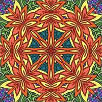 Colorful Mandala Flowers Pattern Boho Symmetrical 299 photo