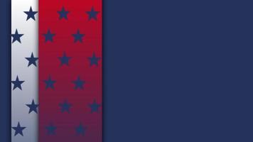 resumen moderno simple con fondo geométrico cuadrado y estrella en la mezcla de gradiente de color de bandera de estado unido azul oscuro, blanco y rojo disponible para diseño de fondo de presentación de texto y cita foto