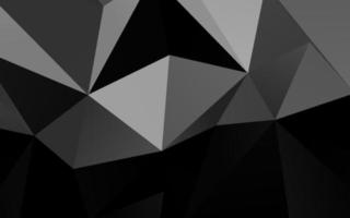 Dark Silver, Gray vector polygon abstract background.