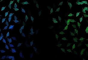 Dark Blue, Green vector sketch backdrop.