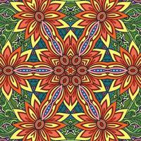 Colorful Mandala Flowers Pattern Boho Symmetrical 21 photo