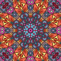 Colorful Mandala Flowers Pattern Boho Symmetrical 147 photo