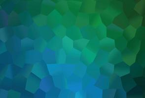 Dark Blue, Green vector template in hexagonal style.