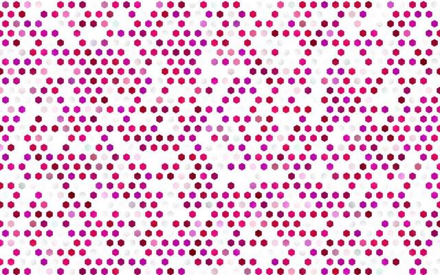 Light Purple, Pink vector template in hexagonal style.