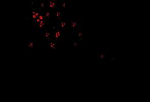 Dark Red vector pattern with bubble shapes.