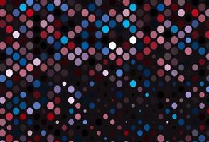 Dark Blue, Red vector template with circles.