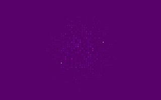 Light Purple vector pattern with spheres.