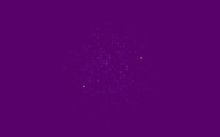 Light Purple vector pattern with spheres.