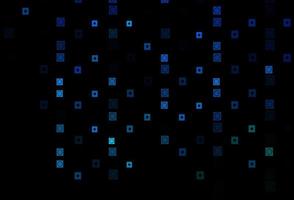 Dark Blue, Green vector background with rectangles, circles.