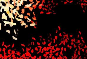 plantilla de vector rojo oscuro con formas de memphis.