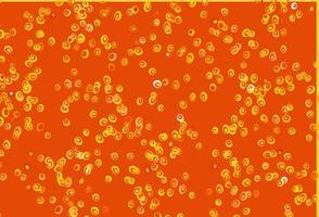 Light Yellow, Orange vector texture with disks.