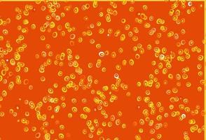 Light Yellow, Orange vector texture with disks.