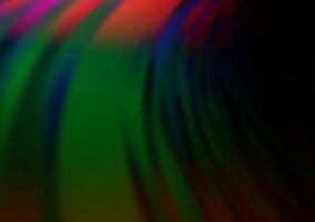 Dark Multicolor, Rainbow vector glossy bokeh pattern.