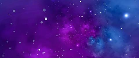 Starry background with blue and violet nebula. Concept for space, astronomy, galaxy, universe, science photo